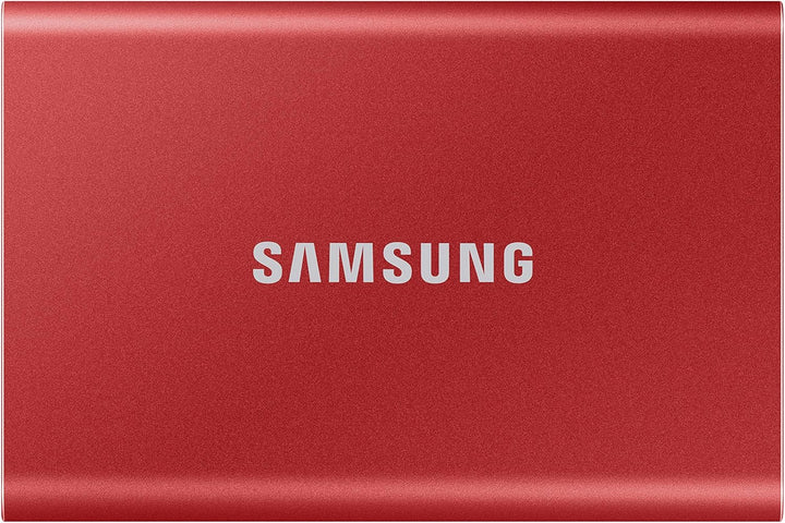 Samsung Portable SSD T7, 500 GB, USB 3.2 Gen.2, 1.050 MB/s Lesen, 1.000 MB/s Schreiben, Externe SSD