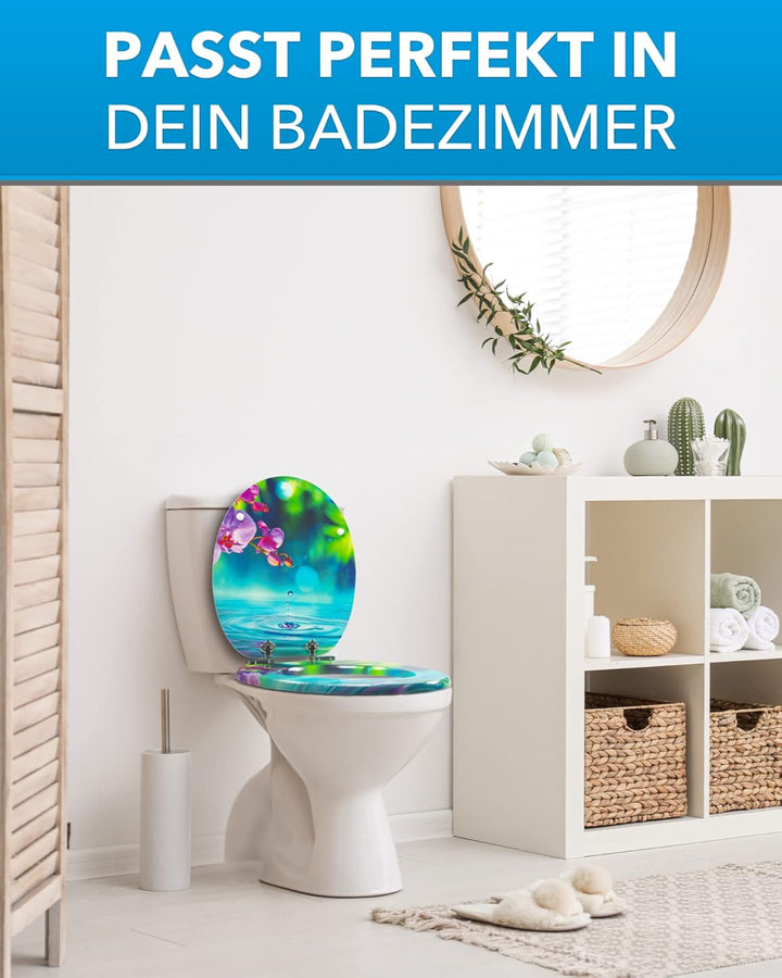 Xonic Design WC-Sitz - Premium Klo-Deckel - Toilettensitz mit Absenkautomatik - hochwertige Klobrill