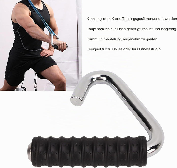 Fitness Griffe, C Förmiger Klimmzugstange Griffe Multifunktionaler rutschfeste Gummi Griffbefestigun