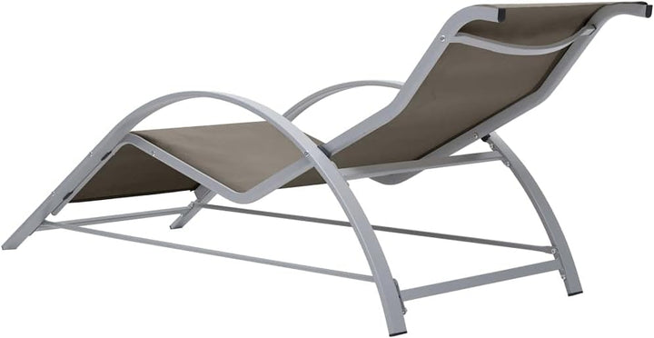 vidaXL 2X Sonnenliege mit Tisch Gartenliege Relaxliege Liege Gartenmöbel Liegestuhl Strandliege Frei