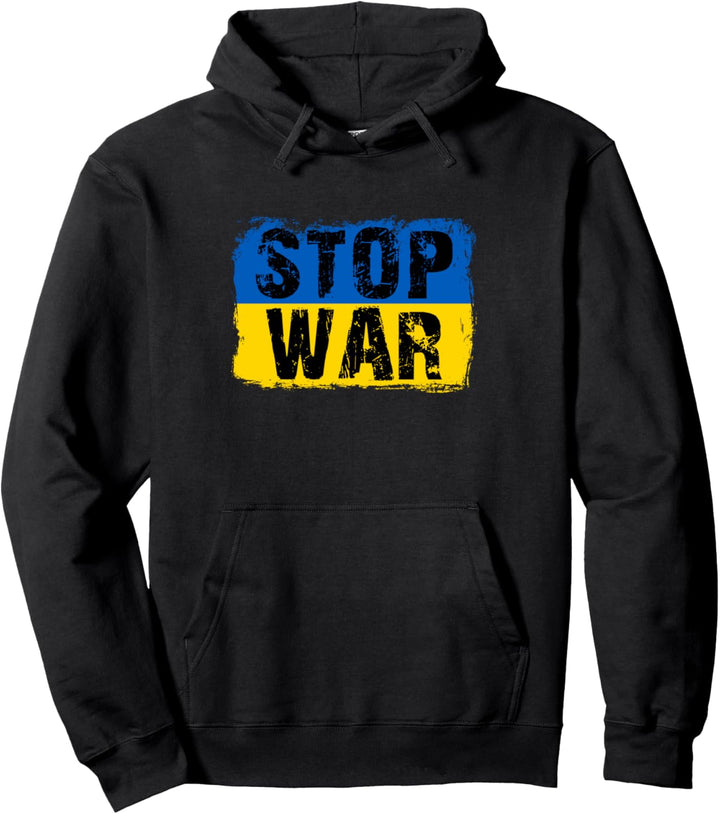 STOP WAR Ukraine Flagge Pullover Hoodie