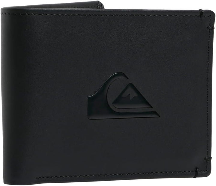 Quiksilver™ New Miss Dollar Bifold Leather Wallet Männer, Schwarz M Schwarz, M Schwarz