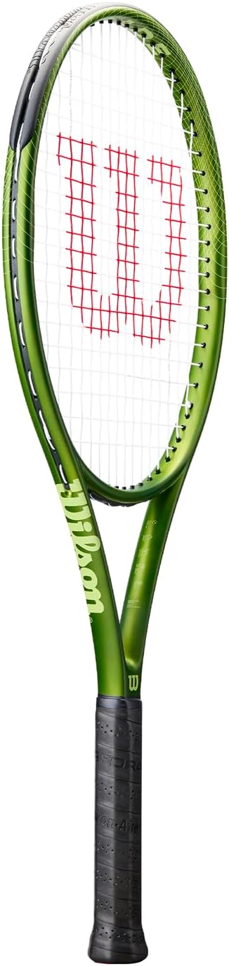 Wilson Blade Feel 103 Tennisschläger, Mit dichtem Saitenmuster für festes Gefühl beim Kontakt, Armfr