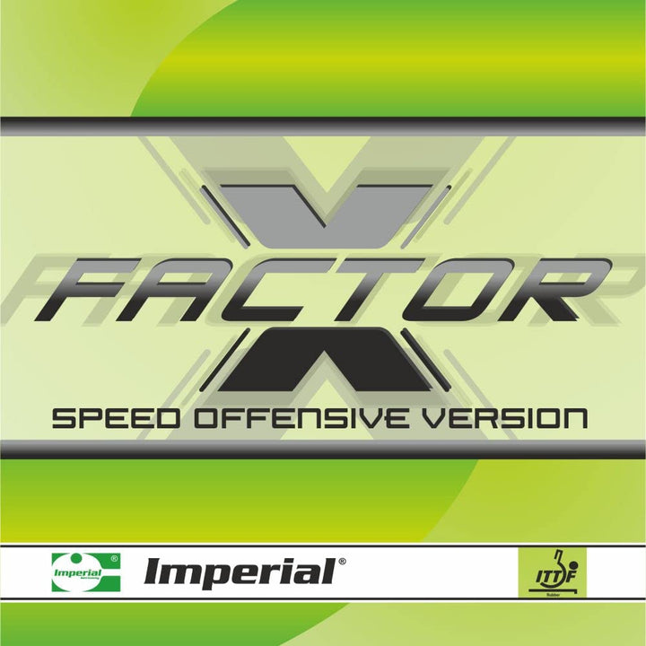 Imperial Factor Speed | Offensiv Tischtennisbelag | Noppen innen | Wettkampf & Training | ITTF Zulas