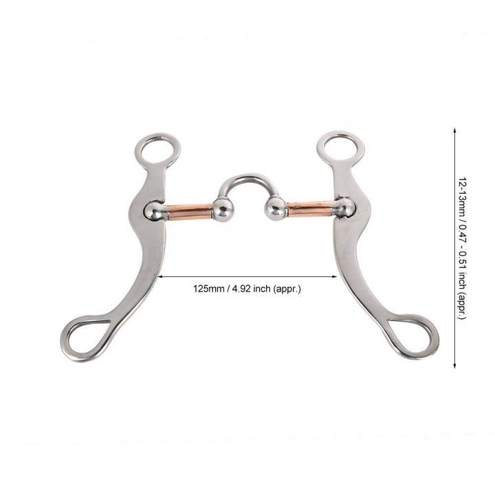 Pferdering Trense Pferd Kauen Edelstahl Bit Edelstahl Dicke Bit Loose Mouth Bit Roller für Pferd
