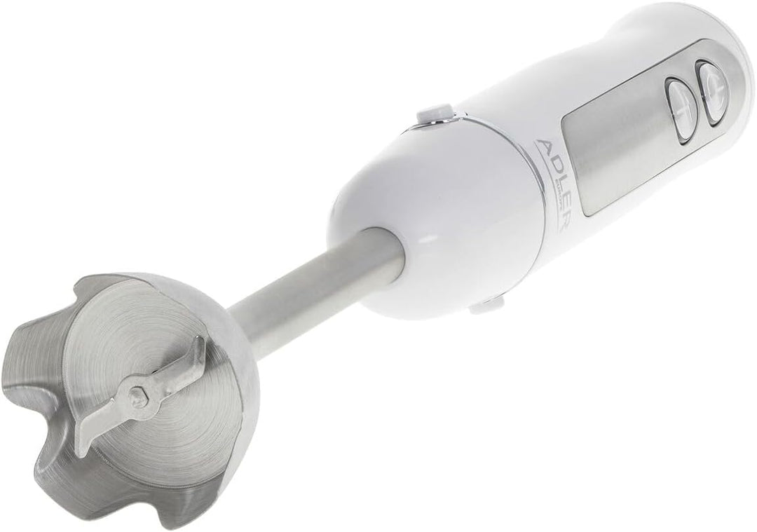 Adler AD 4625w Elektrischer Pürierstab, 1500 W, Stabmixer mit fünfstufige Geschwindigkeitsregulierun