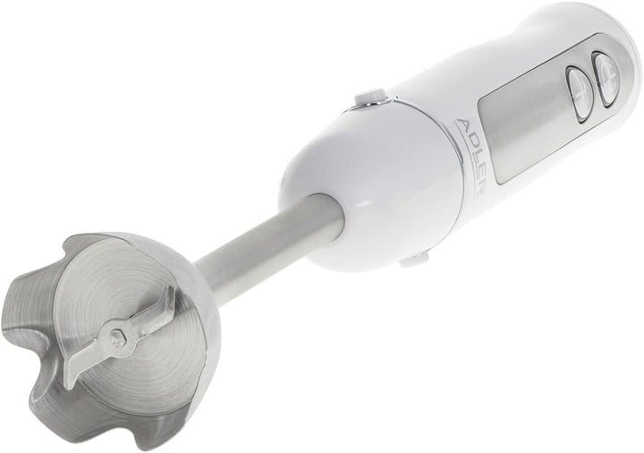Adler AD 4625w Elektrischer Pürierstab, 1500 W, Stabmixer mit fünfstufige Geschwindigkeitsregulierun