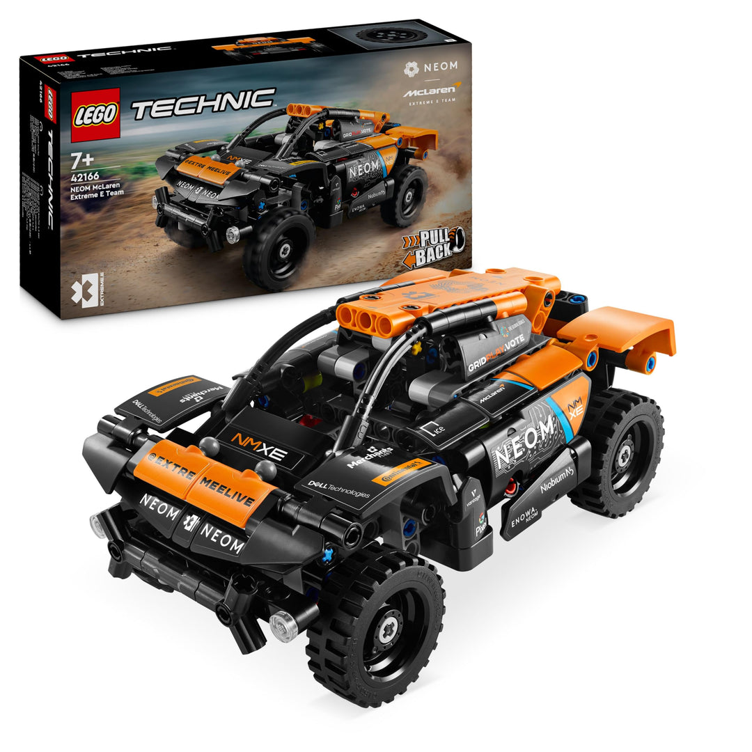 Lego Technic NEOM McLaren Extreme E Race Car Set, Auto-Spielzeug mit Rückziehmotor für Kinder, bauba