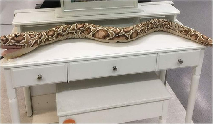 Tikwisdom 170CM High simulation Super long Brown python Soft Plush Toys, Large Stuffed Animals Hand