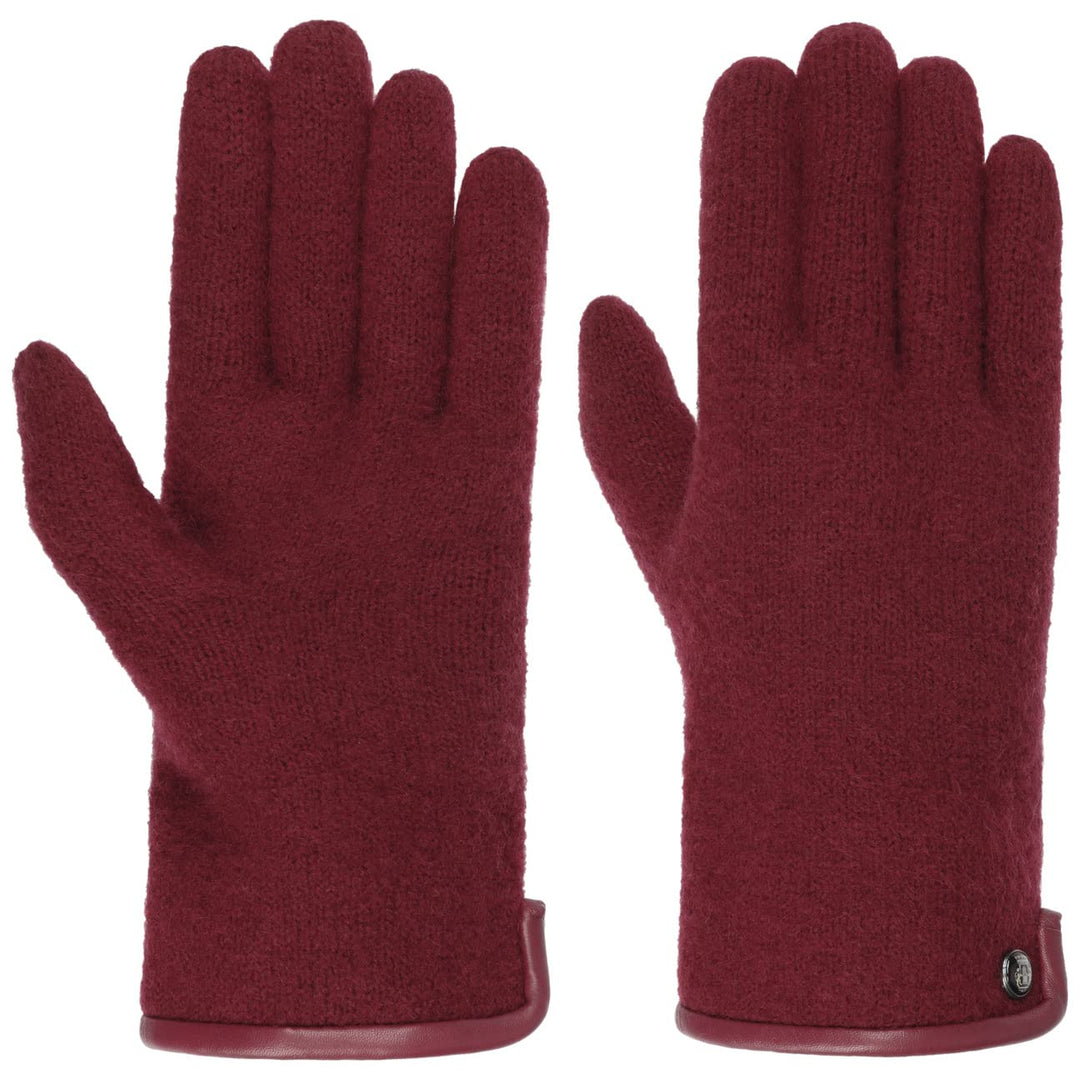 Roeckl Damen Handschuhe Original Walkhandschuh, Einfarbig 7.0 Rot, 7.0 Rot