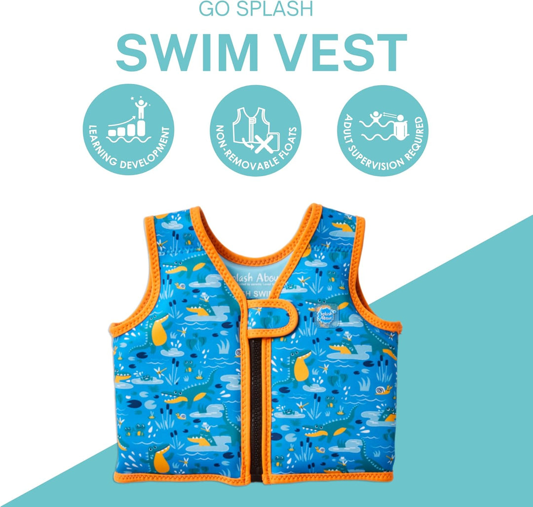 Splash About Go Splash Schwimmweste Croc Creek 1-2 Anni, Croc Creek 1-2 Anni