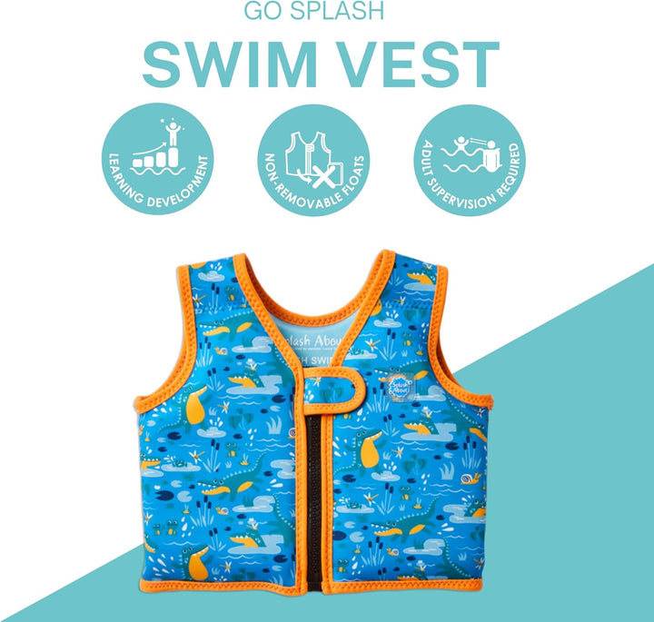 Splash About Go Splash Schwimmweste Croc Creek 1-2 Anni, Croc Creek 1-2 Anni