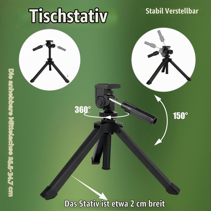 Svbony SV13 Spektiv 20-60x80, Tischstativ, Smartphone Adapter, HD Wasserdicht Porro Prisma Abgewinke
