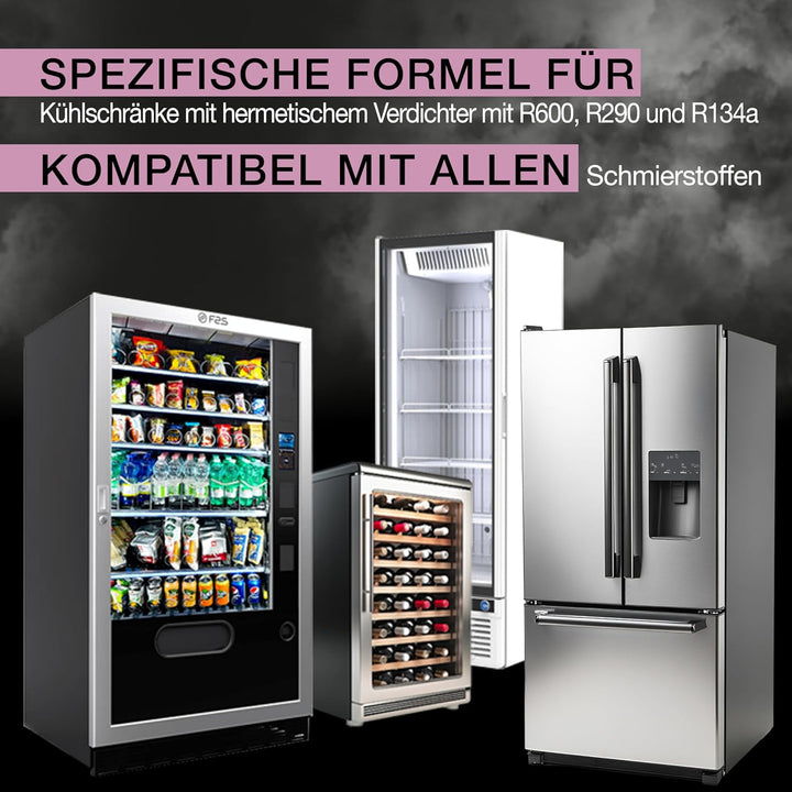 ERRECOM Extreme Ultra White 6 x 6 ml Turafalle für Kühlschränke mit luftdichtem Kompressor und R600