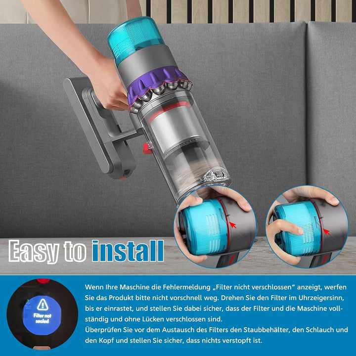 1 Stück Filter für Dyson Gen 5 Detect Absolute Akku Staubsauger,Ersatzfilter für Dyson G5 Detect Han