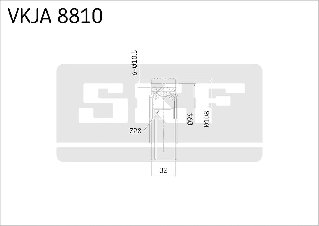 SKF VKJA 8810 Gleichaufgelenk