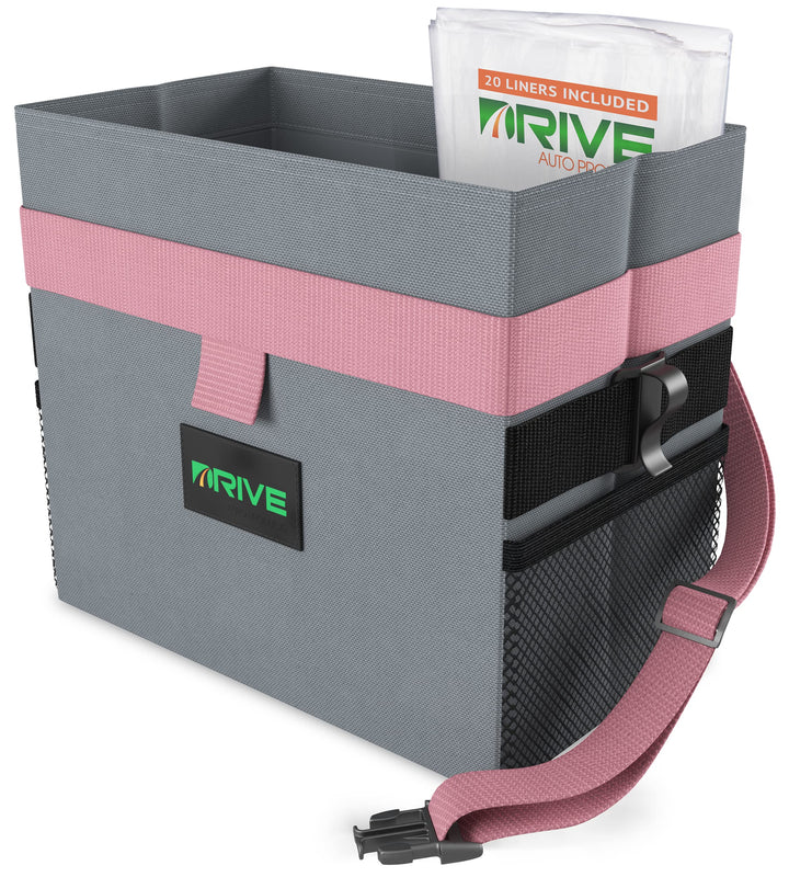 Drive Auto Products wasserdichte Müllbeutel für Auto Pink 2 gallons Rosa, 2 gallons Rosa