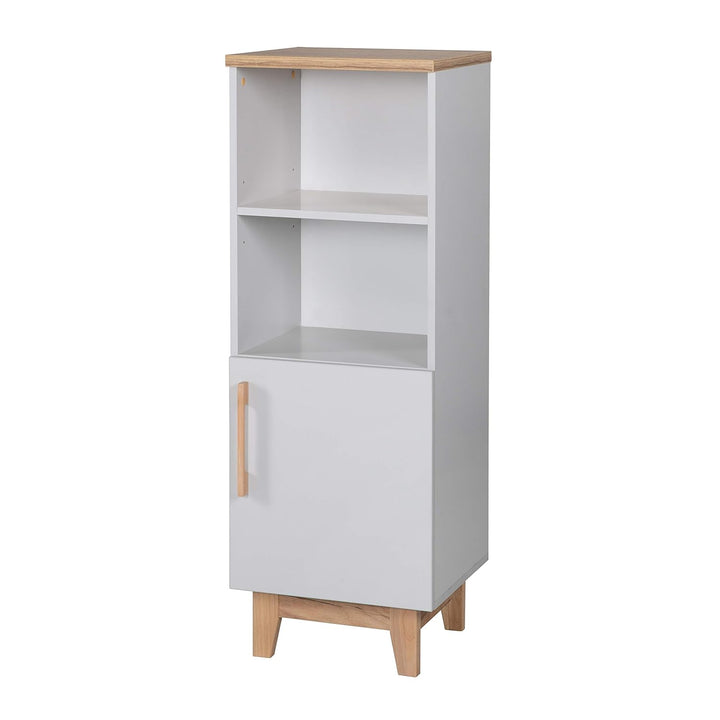 roba Standregal 'Caro', lichtgrau, aus Holz für Babyzimmer und Kinderzimmer mit Soft Close-Technik,
