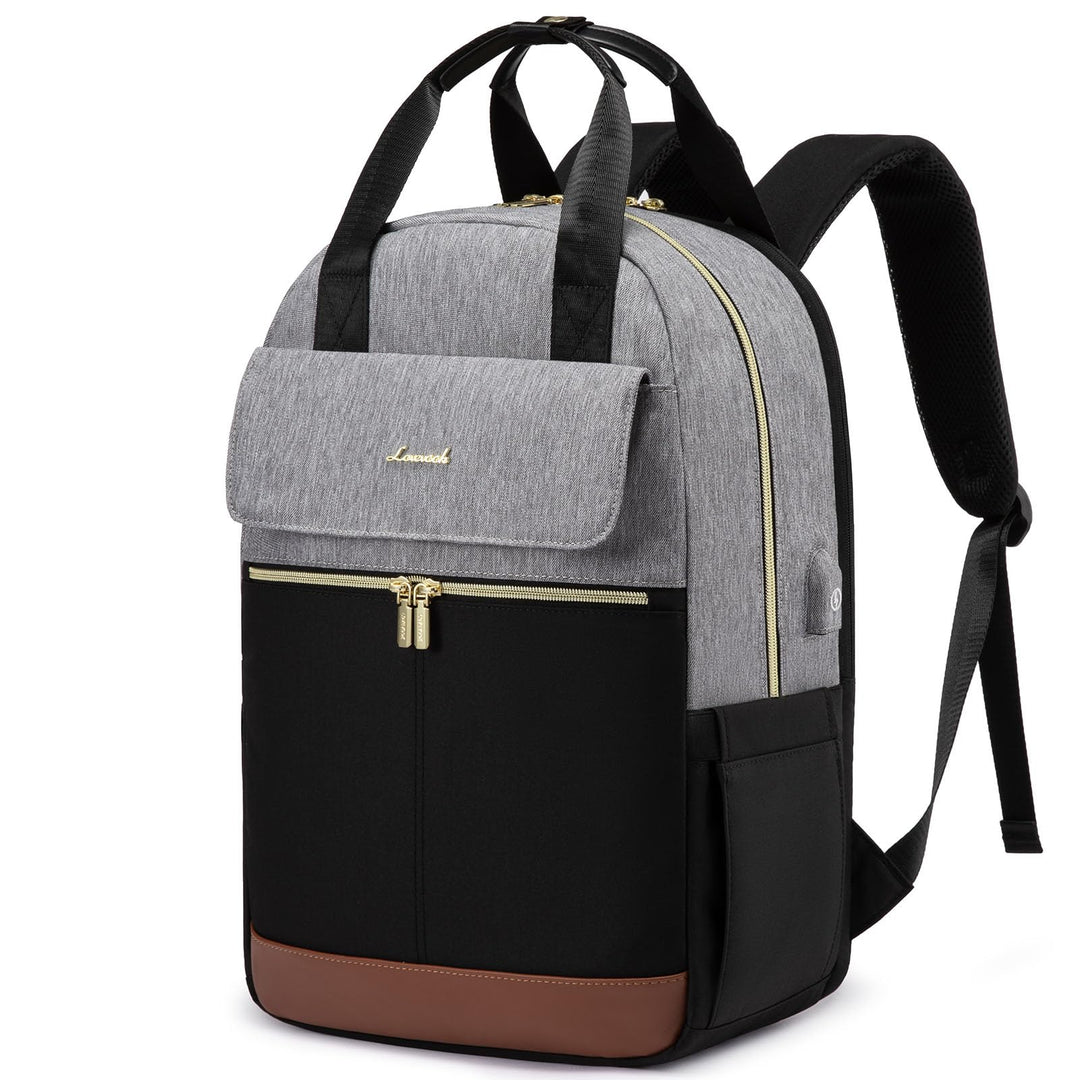 LOVEVOOK Rucksack Damen, 15,6 Zoll Schulrucksack Mädchen mit Laptopfach & USB Ladeanschluss, Wasserd