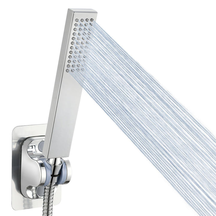 Handbrause Komplett aus Metall, Hochdruck-Duschköpfe von Voolan, Einfache Handbrause aus Chrom mit T