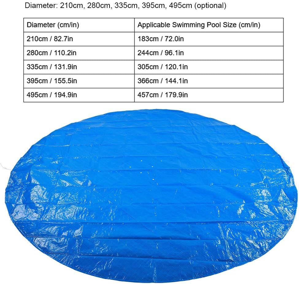Bodenmatte für Pool, runde Form, PE, wasserdicht, staubdicht, Poolabdeckung, Zubehör aus Stoff, Schu