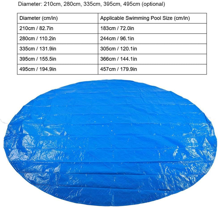 Bodenmatte für Pool, runde Form, PE, wasserdicht, staubdicht, Poolabdeckung, Zubehör aus Stoff, Schu