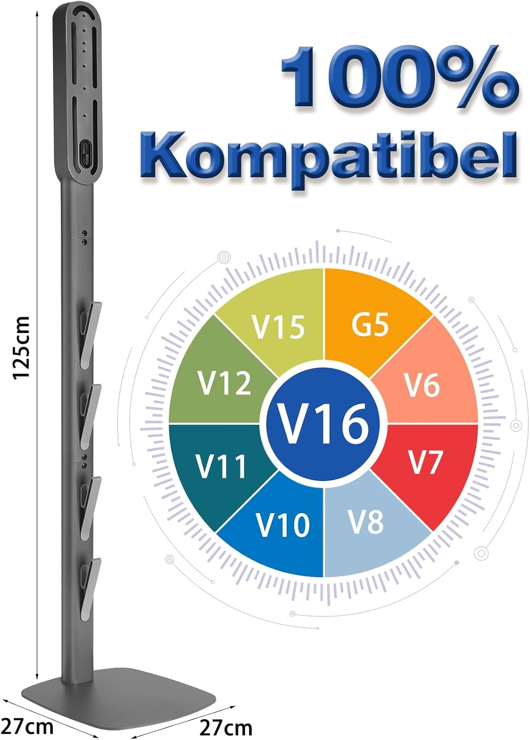 Ständer für Dyson, Staubsauger Ständer Kompatibel mit Dyson Gen5 V15 V12 V11 V10 V8 V7 V6, Freistehe
