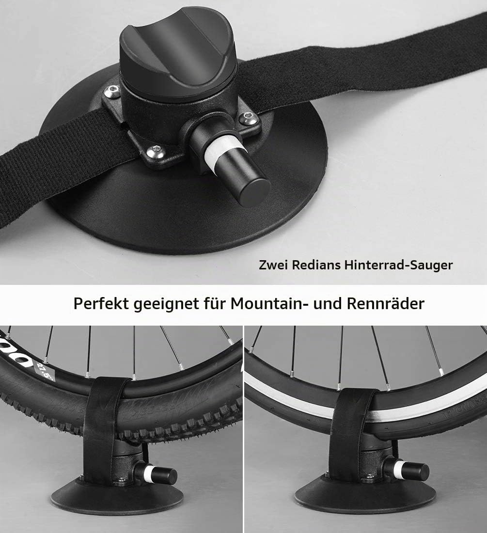 ROCKBROS Fahrradträger mit Saugnäpfe Fahrrad Dachträger Dachgepäckträger Schnellmontage für 2 Fahrrä