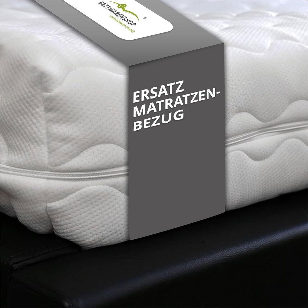 G BETTWARENSHOP – Ersatz Matratzenbezug – waschbarer Matratzenschoner mit Reissverschluss – Allergik