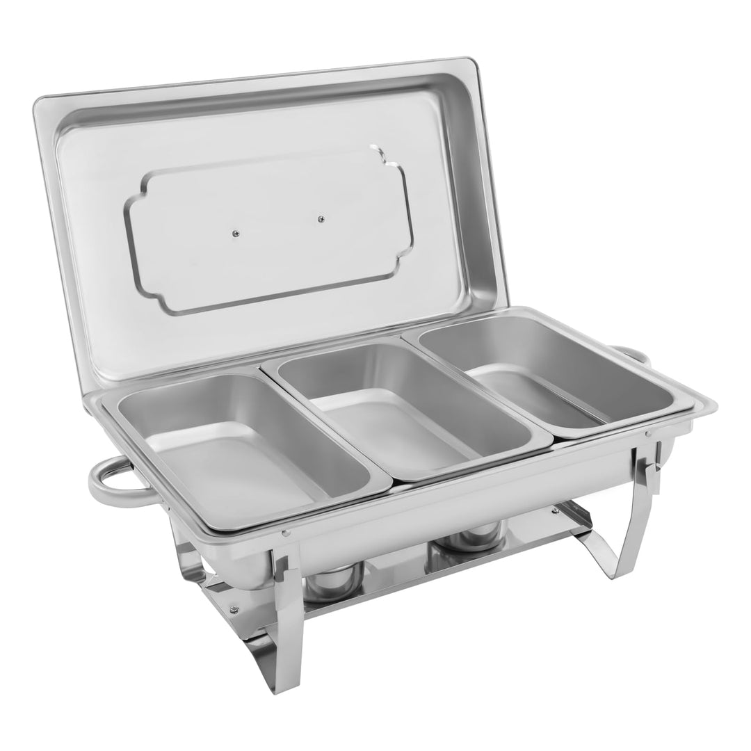 9L Professioneller Speisenwärmer, beheizte Schale aus Edelstahl, warmhaltebehälter Essen-Set, Speise