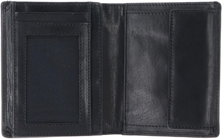 Leonhard Heyden Roma - Herrengeldbörse mit Münzfach Leder 11 cm schwarz, Schwarz