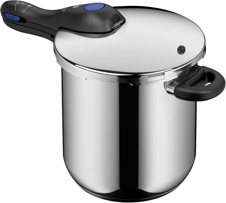 WMF Perfect Plus One Pot Schnellkochtopf Induktion 8,5l, Dampfkochtopf mit Flammschutz, grosses Koch