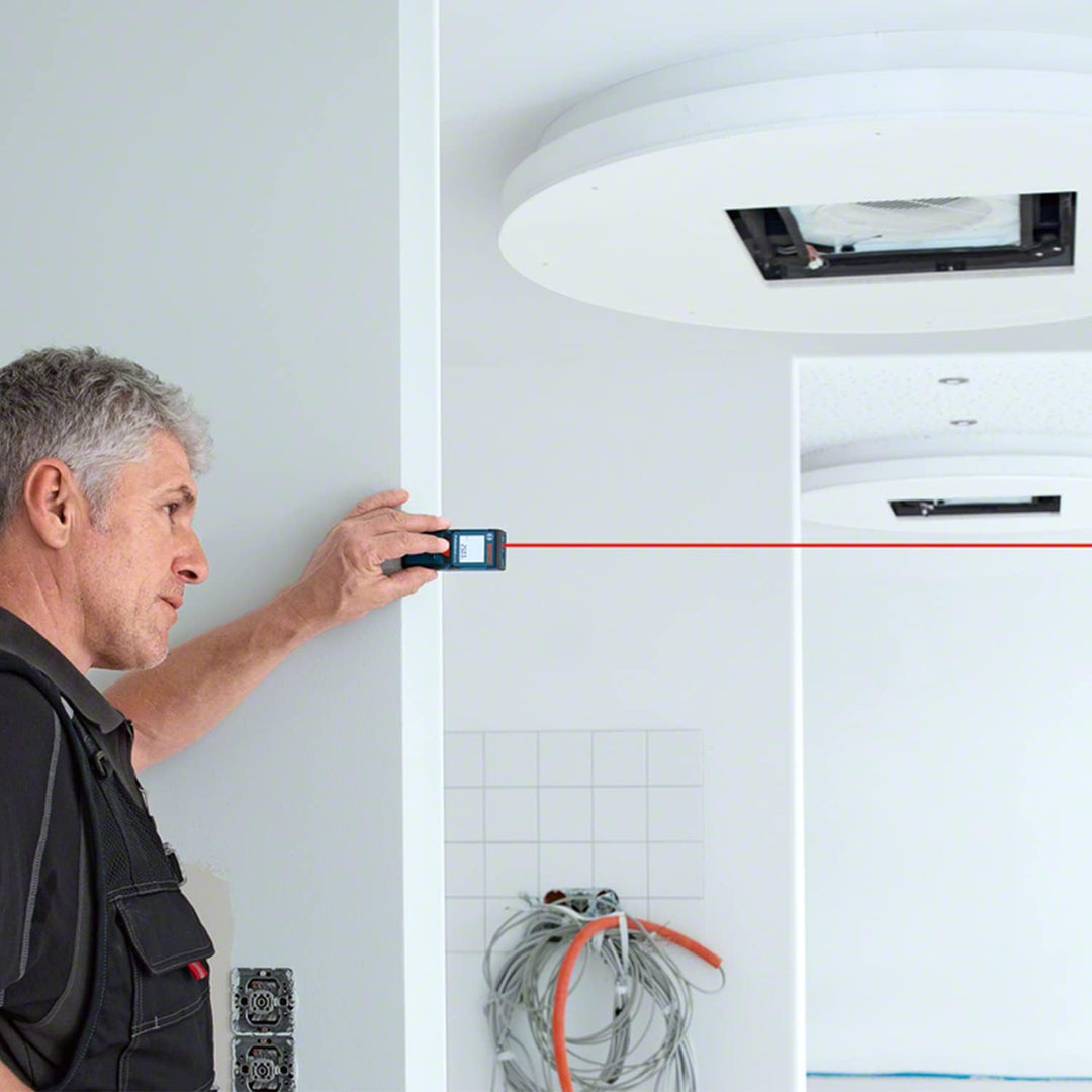 Bosch Professional Laser Entfernungsmesser GLM 40 (Flächen-/Volumenberechnung, max. Messbereich: 40