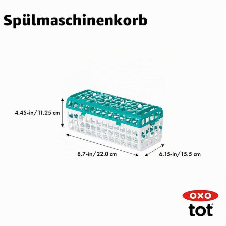 OXO Tot Geschirrspülkorb, Blaugrün Teal, Teal