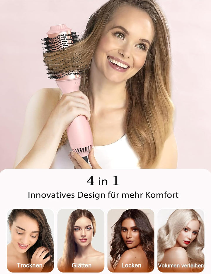 LANDOT Föhnbürste & Warmluftbürste in Einem | Die Rundbürstenföhn-Stylingbürste mit Keramik & Negati