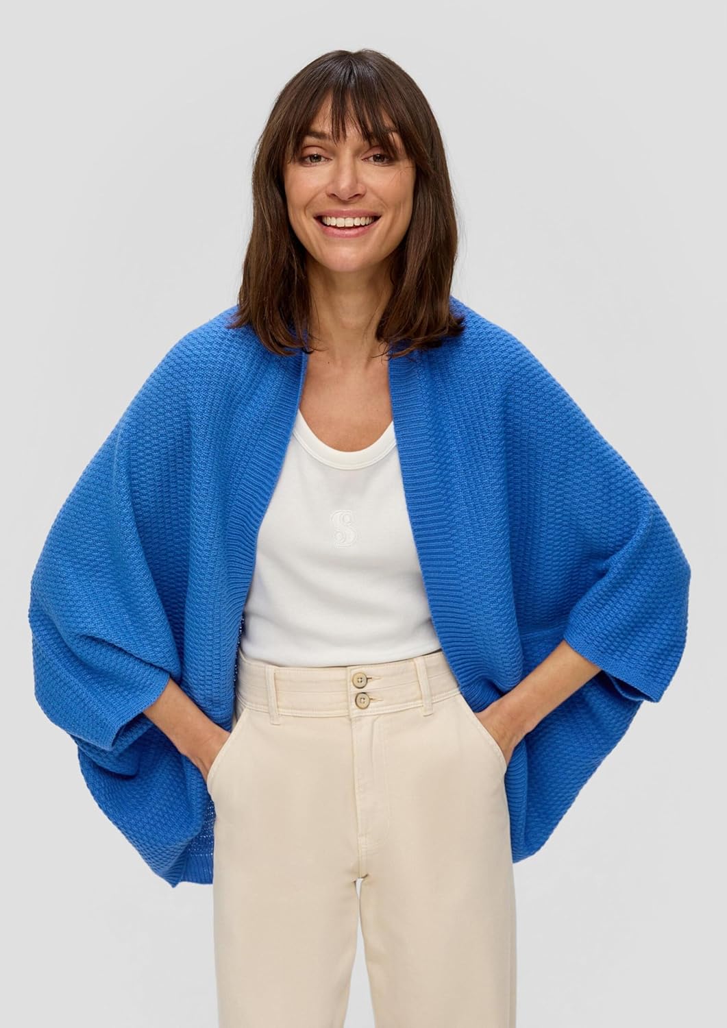 s.Oliver Damen 2140537 Poncho, 5531, One Size