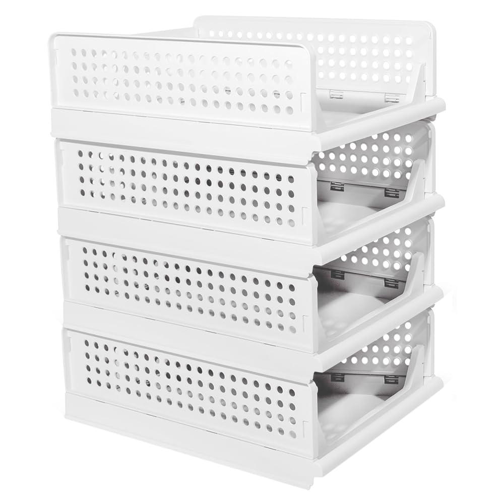 Faltbare Aufbewahrungsbox, Organizer für Kleiderschrank, verschiebbar, stapelbar, Schublade, für Küc