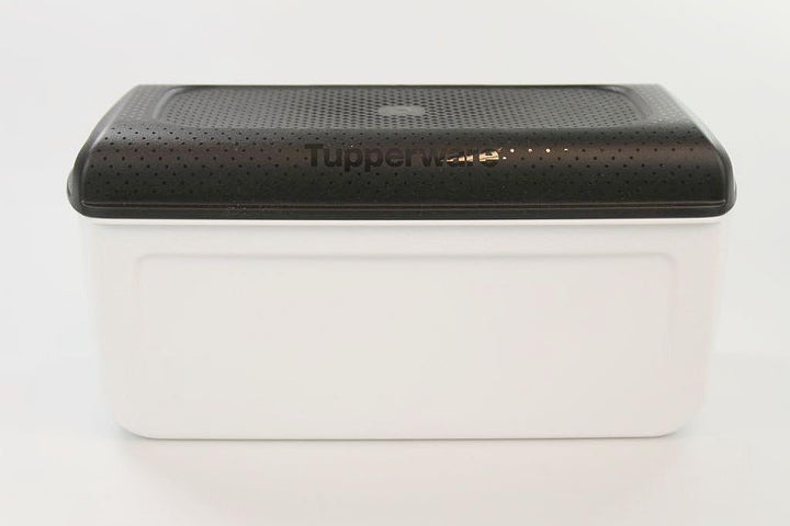 Tupperware Junior BrotMax 2 Brotbehälter, Schwarz/Weiss, 35345
