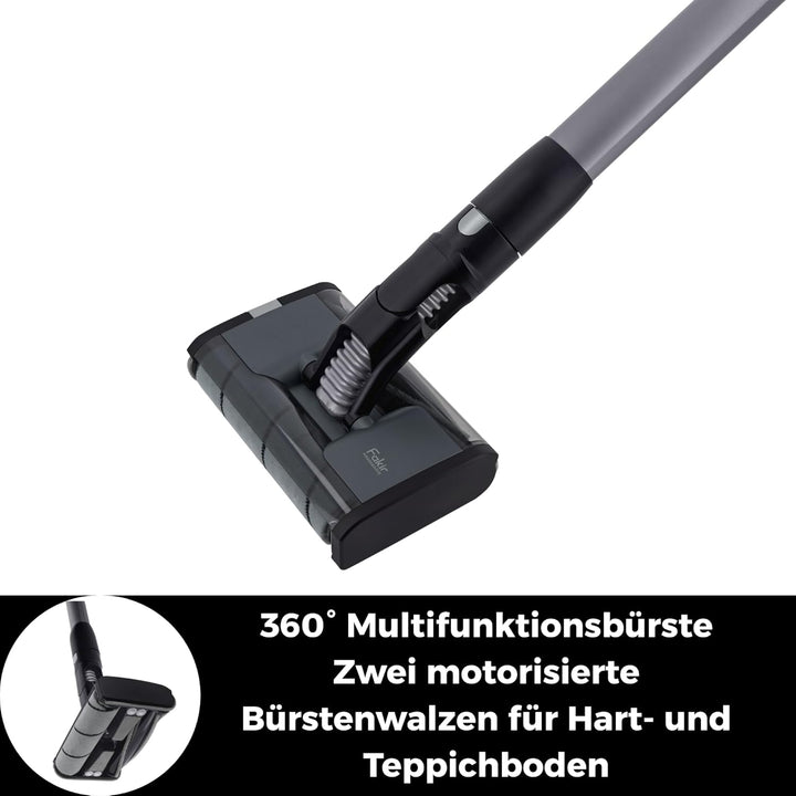 Fakir AS 1480 LT Floor Akku Staubsauger 180 W, Bodenstaubsauger Akku, kabelloser Handstaubsauger mit