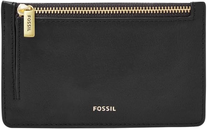 Fossil Damen Logan Card Case 13.7922 cm x 0.381 cm x 8.509 cm Schwarz, 13.7922 cm x 0.381 cm x 8.509
