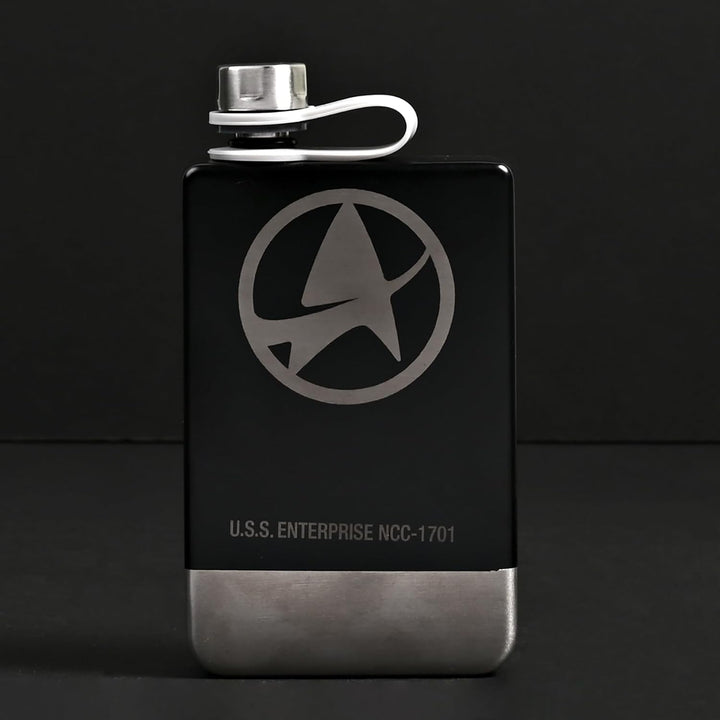 Star Trek U.S.S. Enterprise NCC-1701 Flachmann, 235 ml, Edelstahl, offizielles Star Trek Merchandise