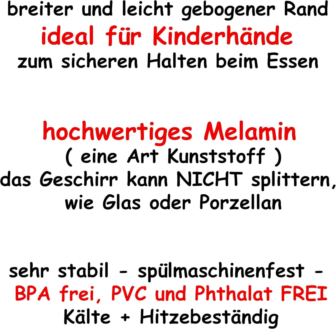 alles-meine.de GmbH Geschirr Artikelwahl 5 TLG. Geschirrset - Dinosaurier - Trinktasse + Teller + Mü