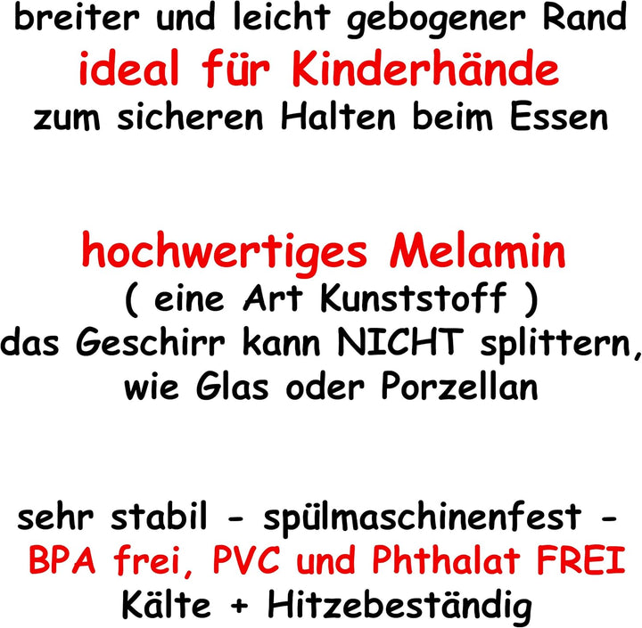 alles-meine.de GmbH Geschirr Artikelwahl 5 TLG. Geschirrset - Dinosaurier - Trinktasse + Teller + Mü