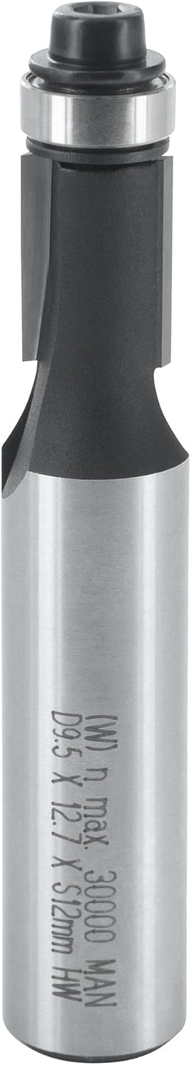 ENT 13600 Bündigfräser HW, Schaft (S) 12 mm, Durchmesser (D) 9,5 mm, NL 12,7 mm, GL 67 mm, SL 40 mm,