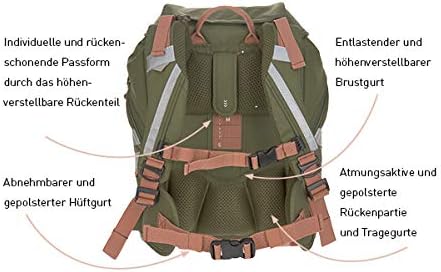 LÄSSIG Einzigartig Rucksack, Einheitsgrösse Rose/Blue/Black, Rose/Blue/Black