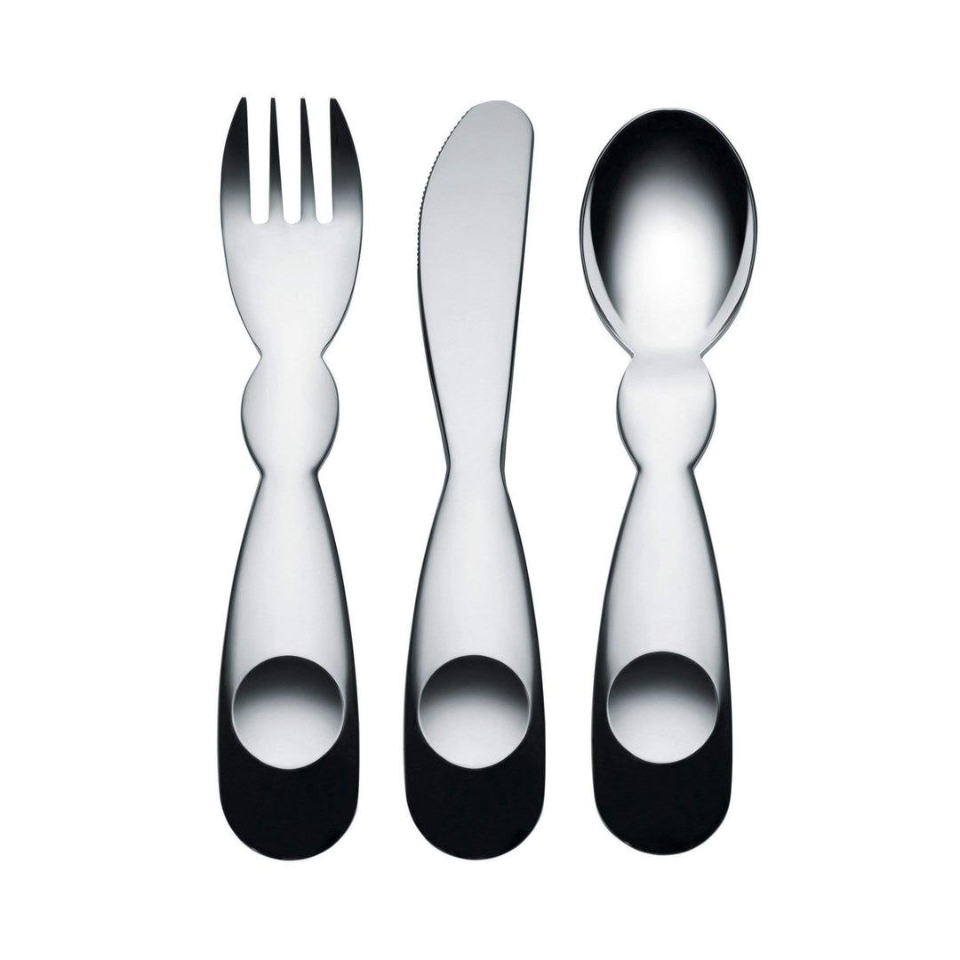 Alessi AM41S3 Kinderbesteckgarnitur, Silber