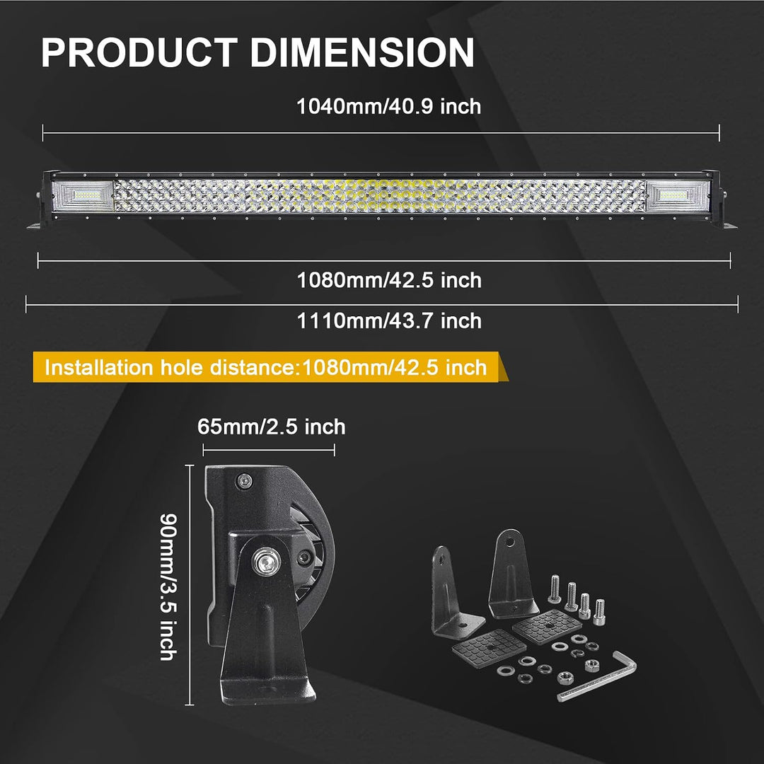 Willpower 42 Zoll 107CM 540W Led Arbeitsscheinwerfer Bar Led Scheinwerfer 12V 24V Wasserdicht Flutli