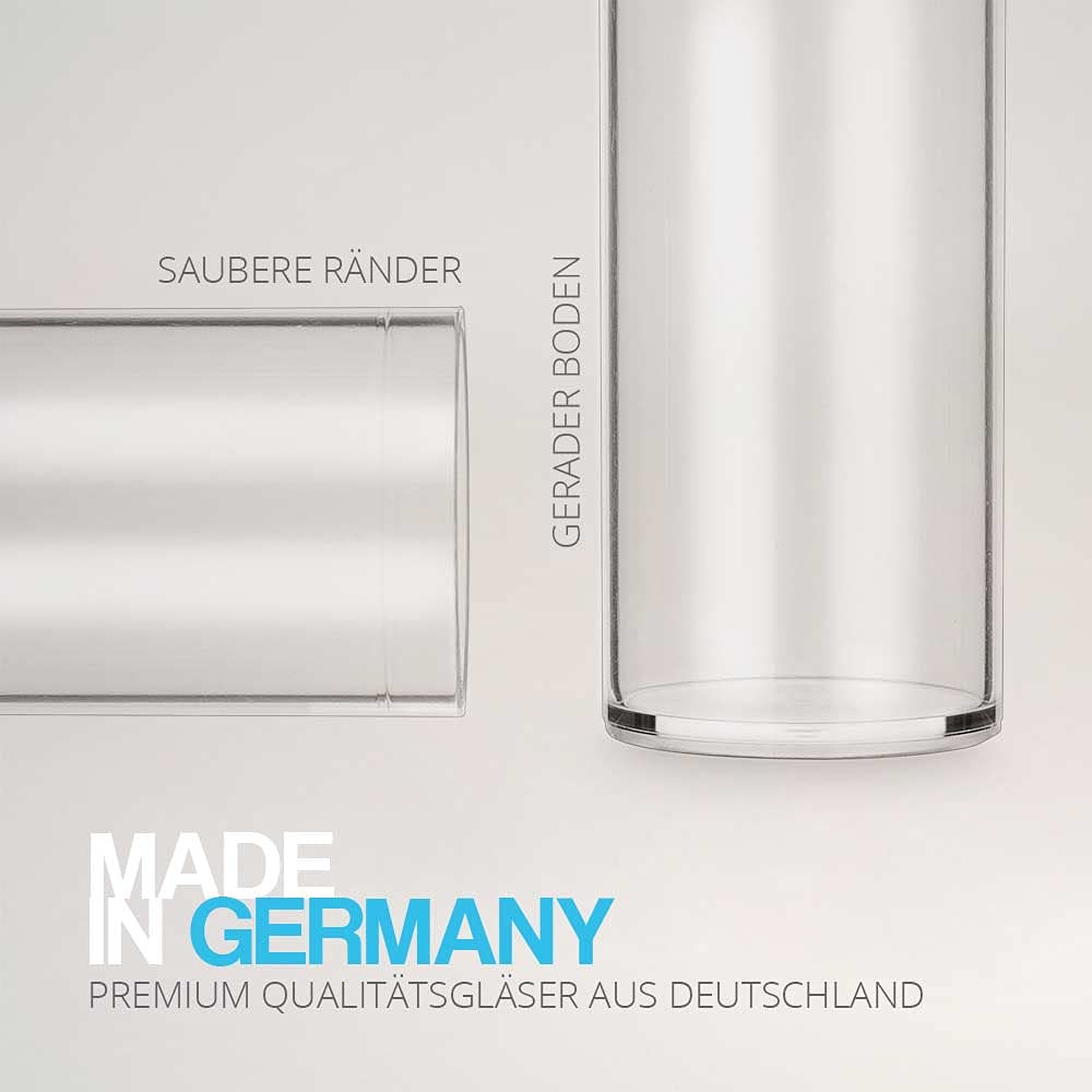 Tuuters 100x Kunststoff Reagenzgläser mit Korken, Kunststoffröhrchen, zylinderförmig, 23ml (75 x Ø23