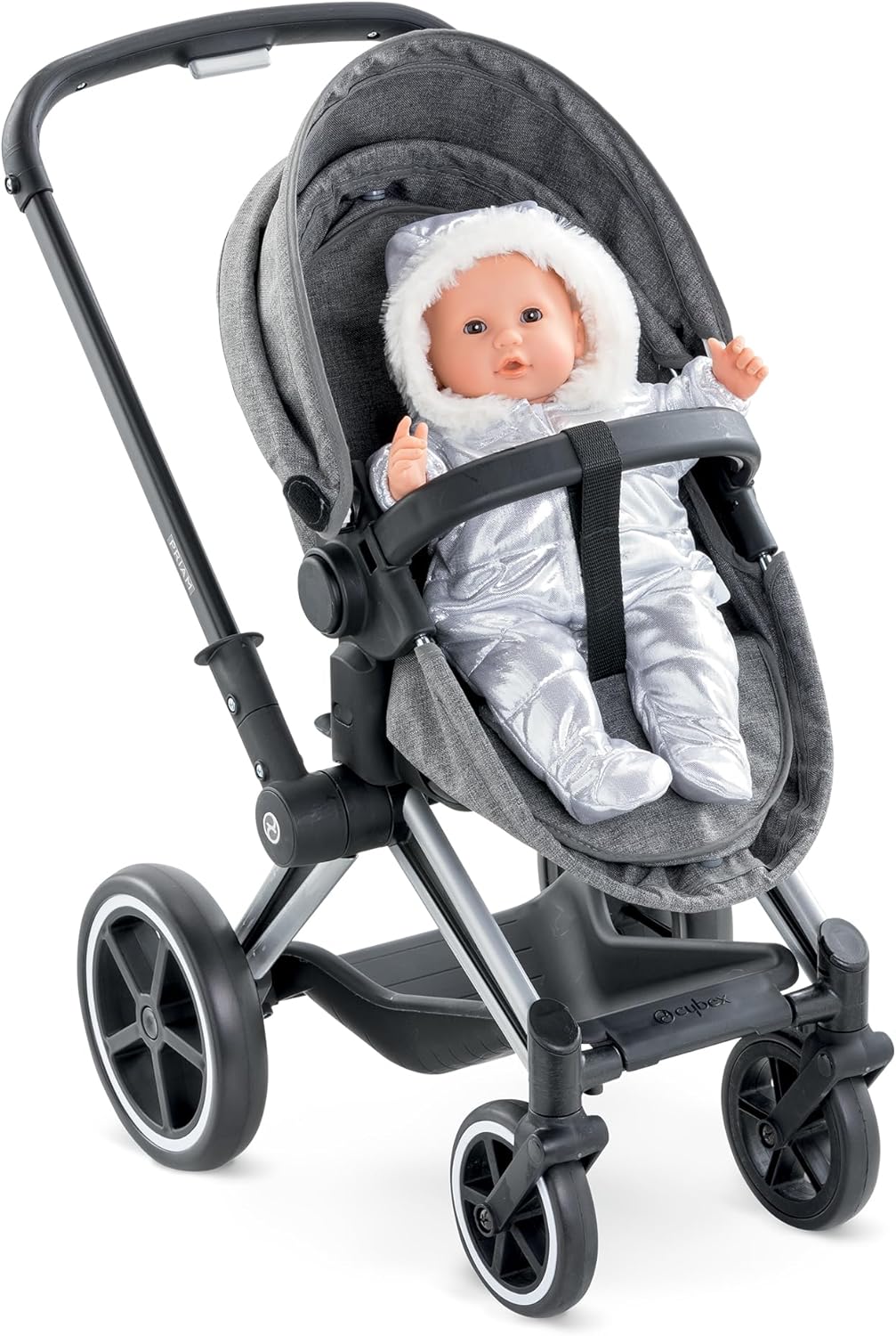 Corolle 9000140770 - Mon Grand Poupon Cybex Puppenwagen, für 36-42cm Puppen, Buggy, 3in1, faltbar, P