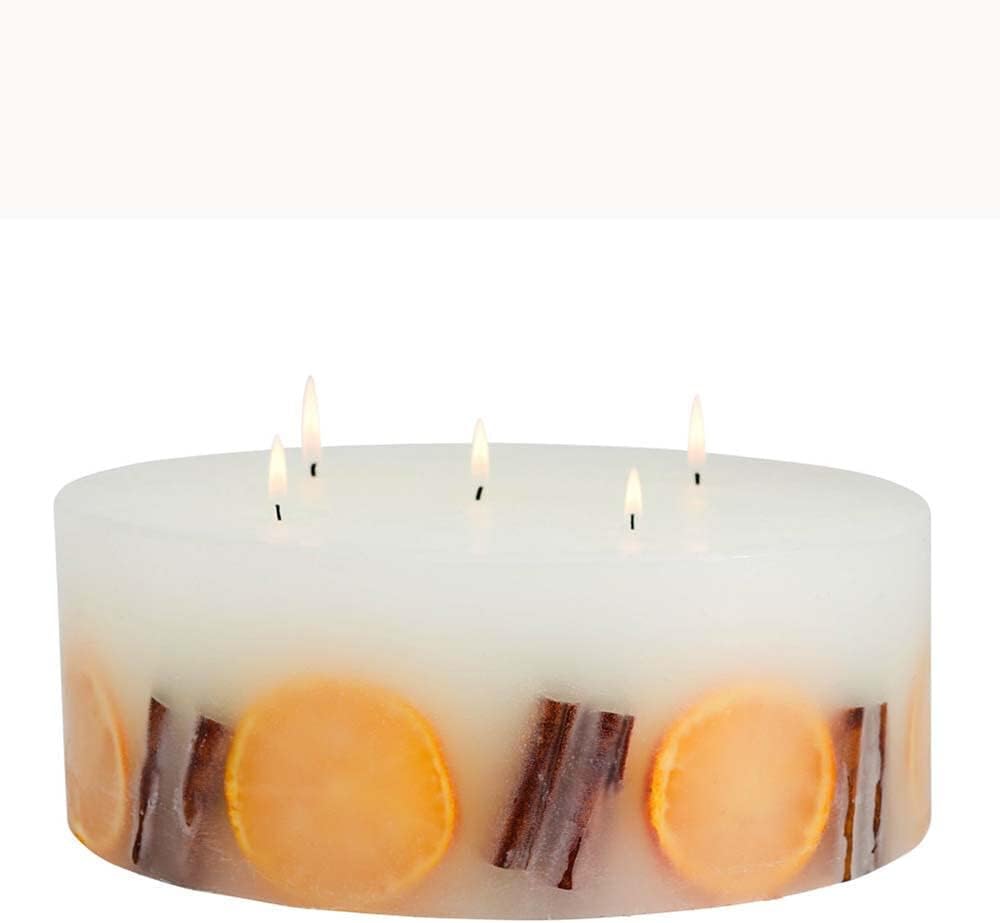Stoneglow Candles Seasonal Collection Duftkerze mit 5 Dochten, Zimt und Orange